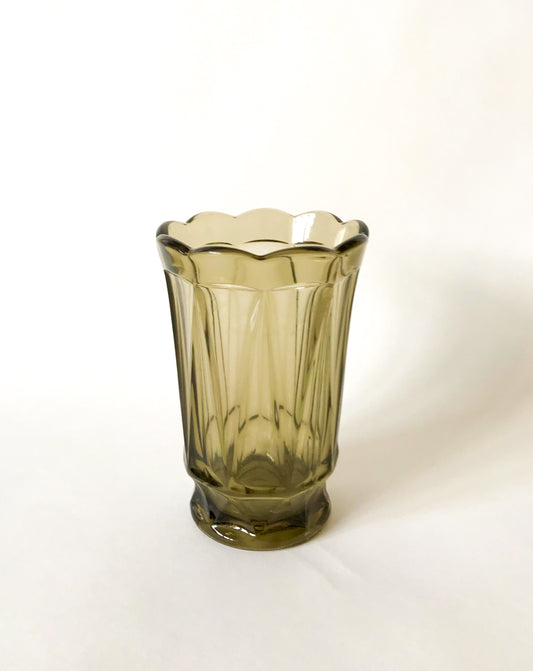 Petit vase en verre fumé, 1970