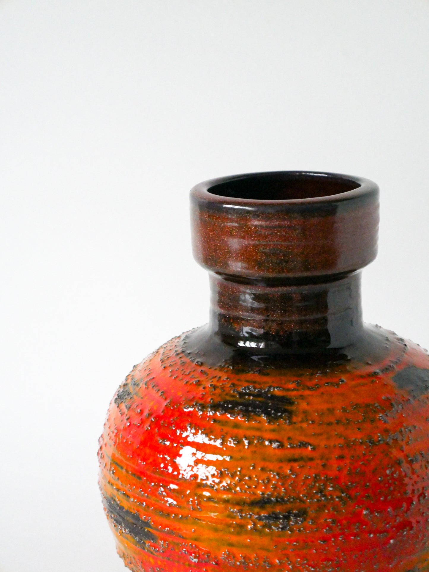 Grand vase en céramique, Fat Lava, Made in Germany, 1970