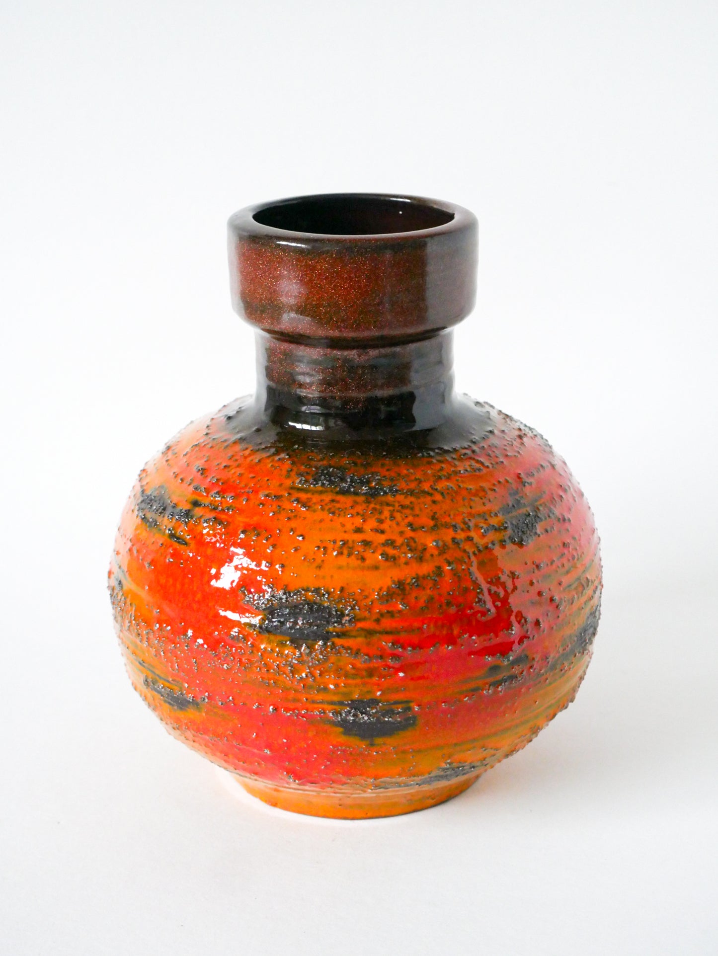 Grand vase en céramique, Fat Lava, Made in Germany, 1970