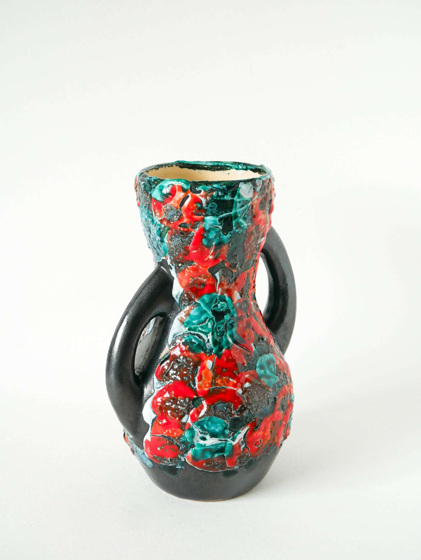 Grand vase en céramique, Fat Lava, Forme Libre, Design, 1970