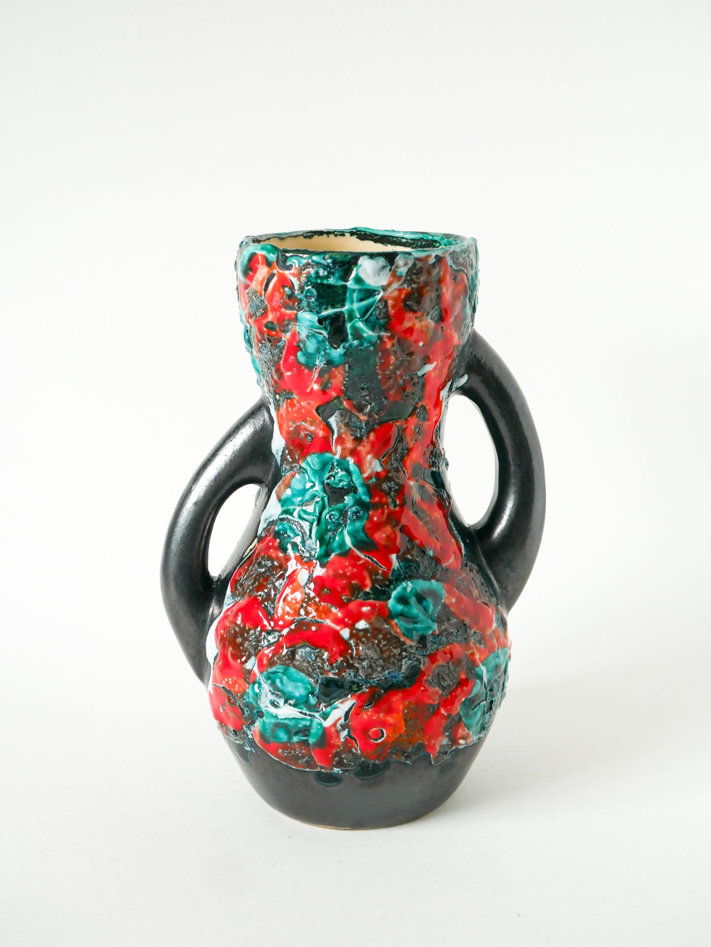 Grand vase en céramique, Fat Lava, Forme Libre, Design, 1970