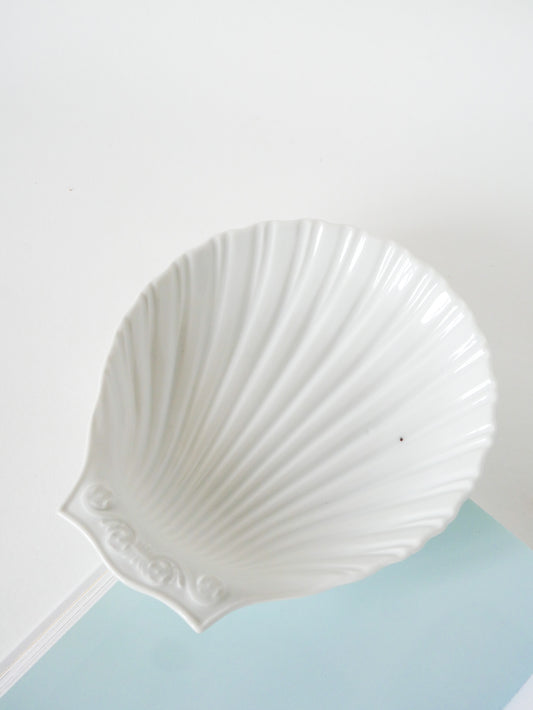 Coupe en céramique Coquillage, Blanc, 1970