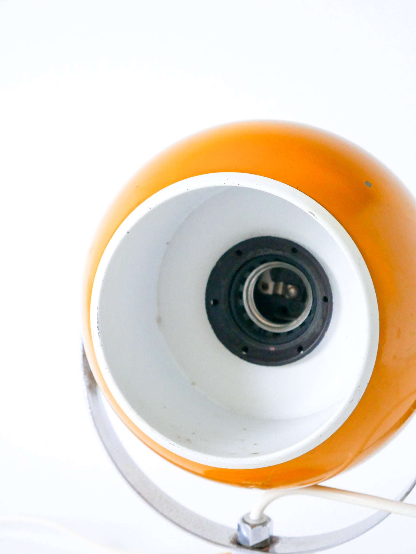 Lampe à poser Eye Ball jaune Jaune Moutarde, Design Space Age, 1970