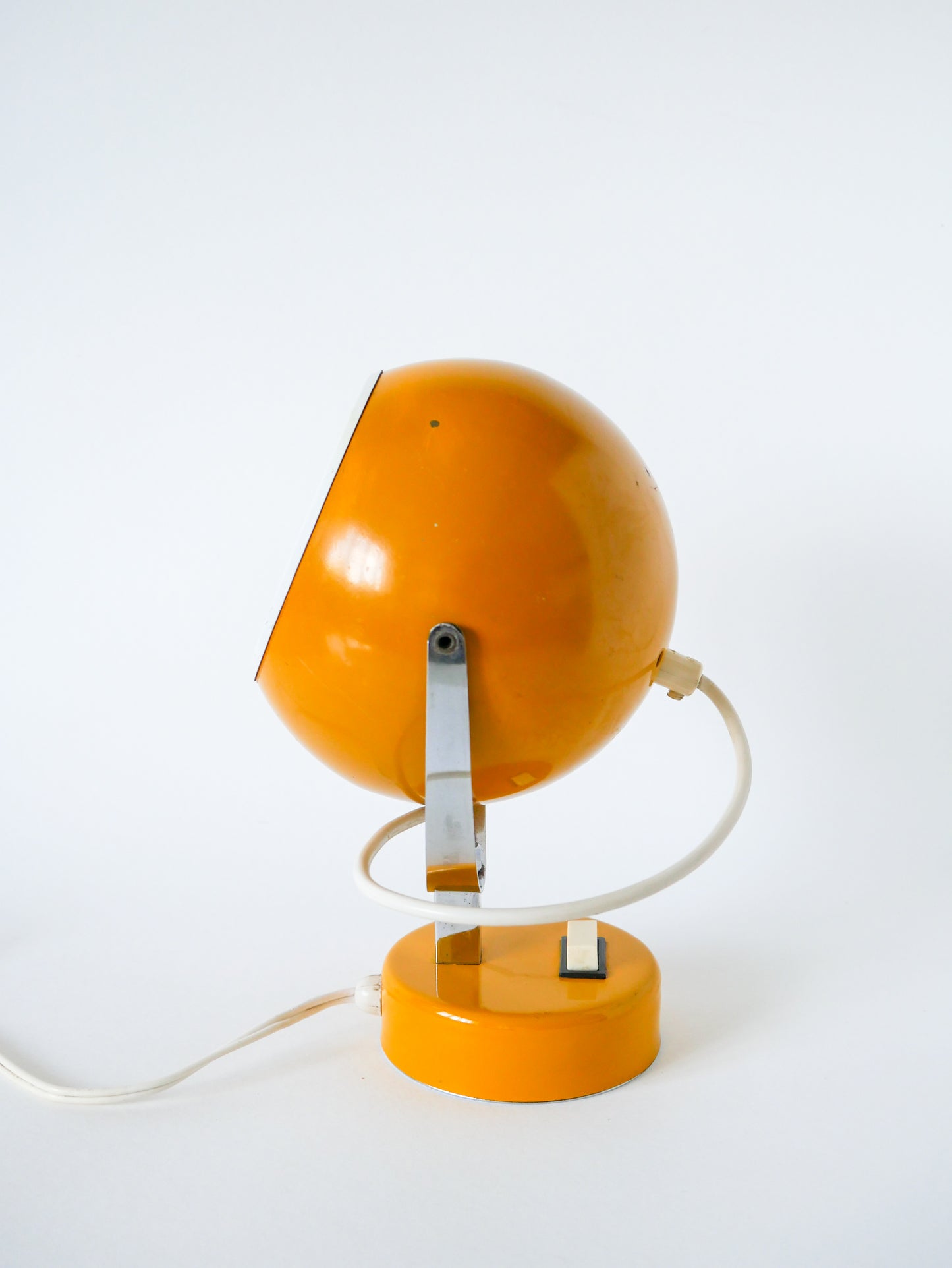 Lampe à poser Eye Ball jaune Jaune Moutarde, Design Space Age, 1970