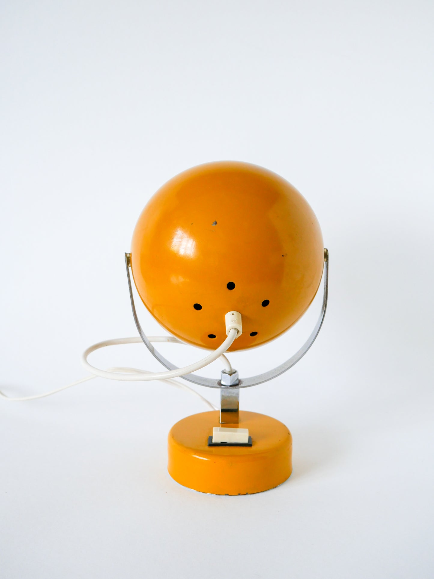 Lampe à poser Eye Ball jaune Jaune Moutarde, Design Space Age, 1970