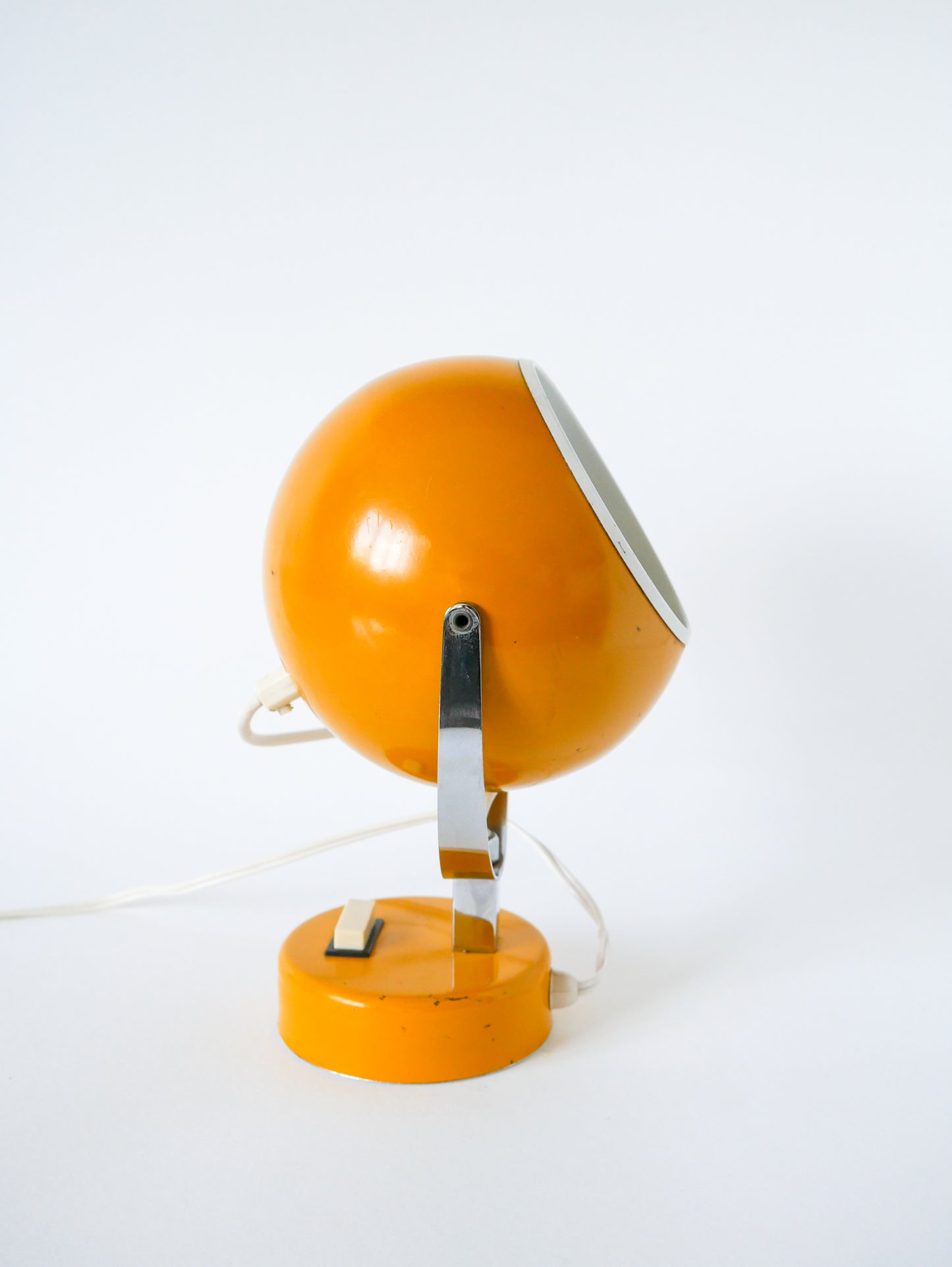 Lampe à poser Eye Ball jaune Jaune Moutarde, Design Space Age, 1970