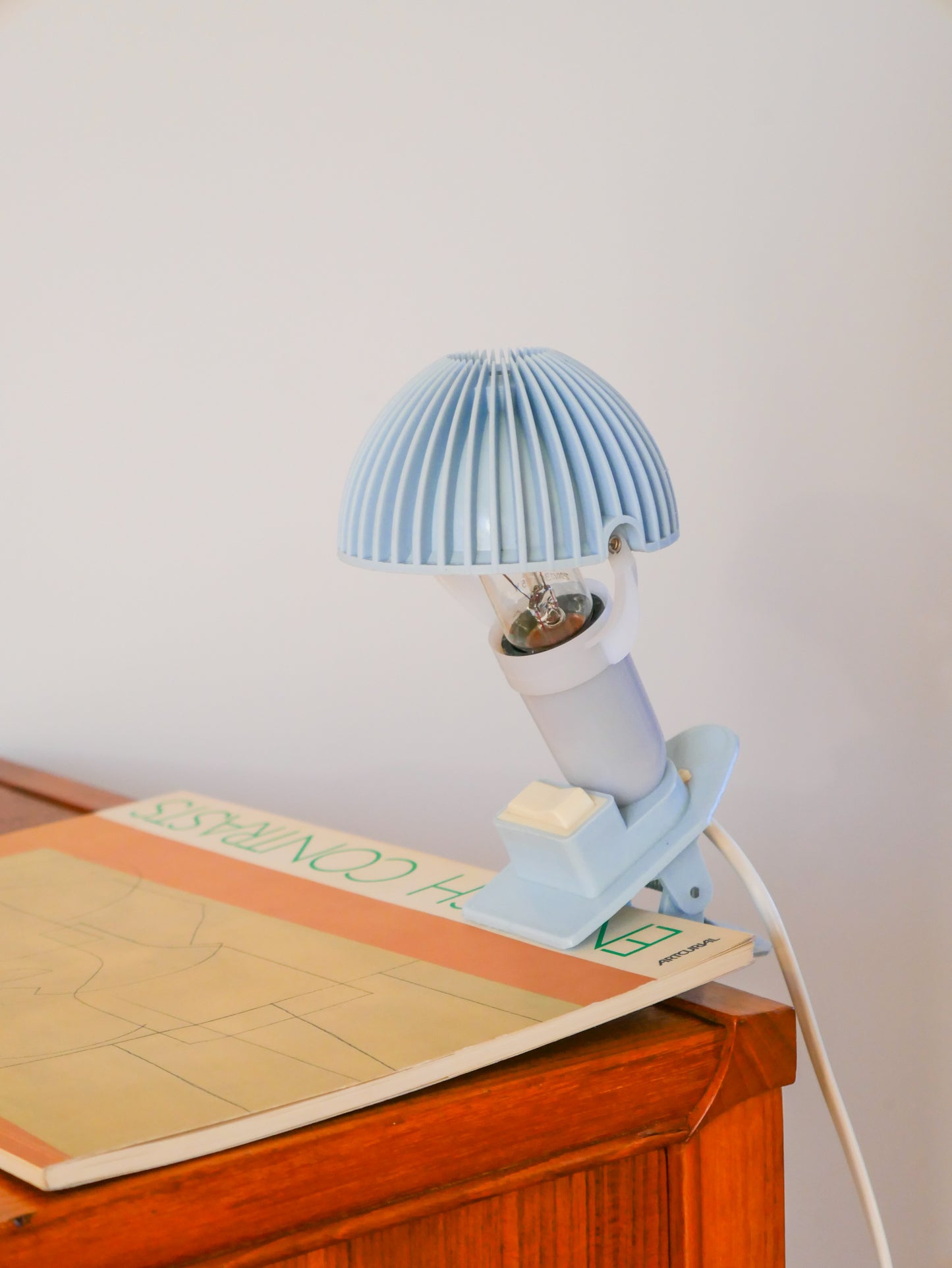 Lampe à clipser Salam, Baby Blue, 1970