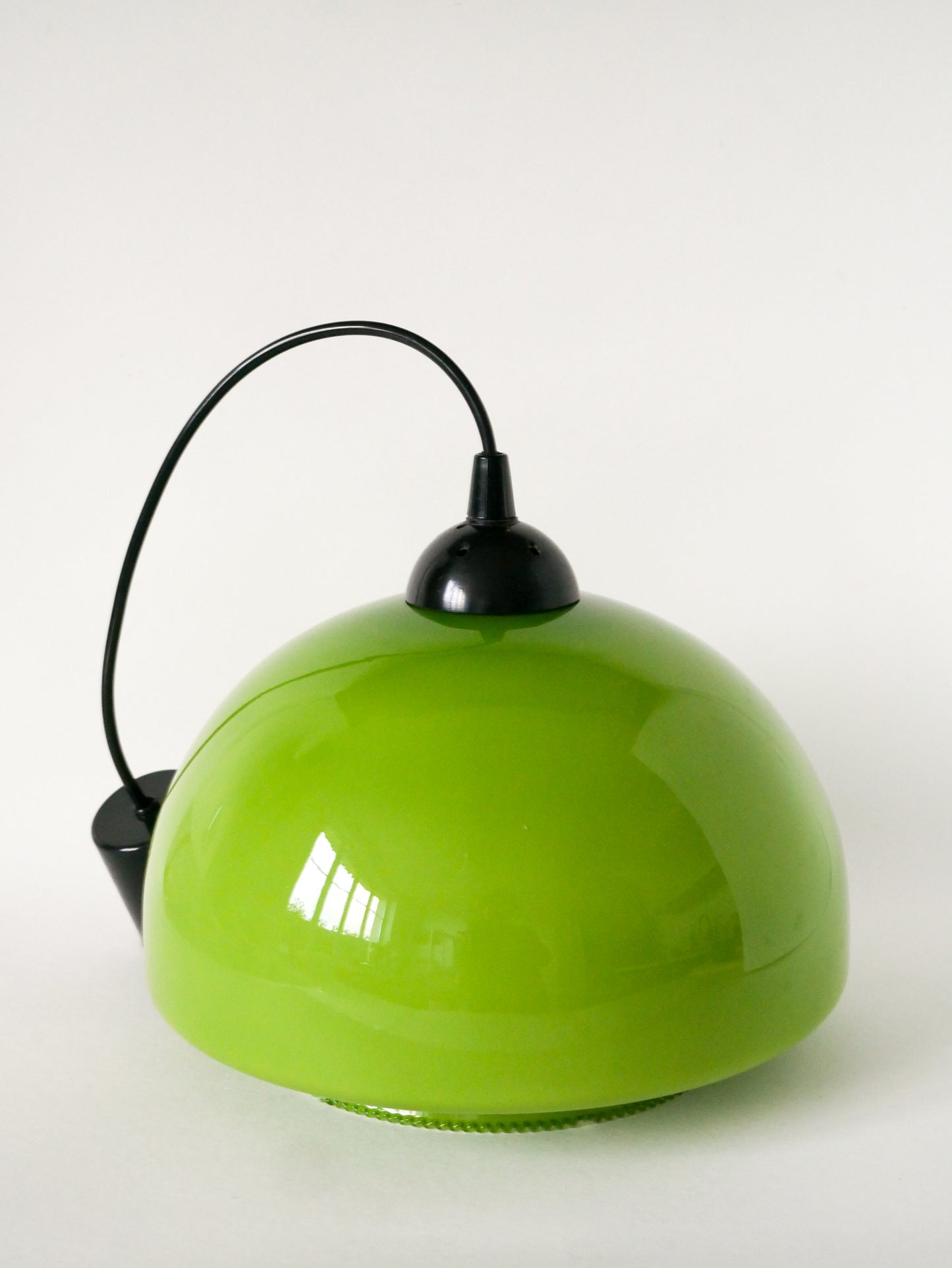 Suspension en opaline verte Mushroom, Design, 1970