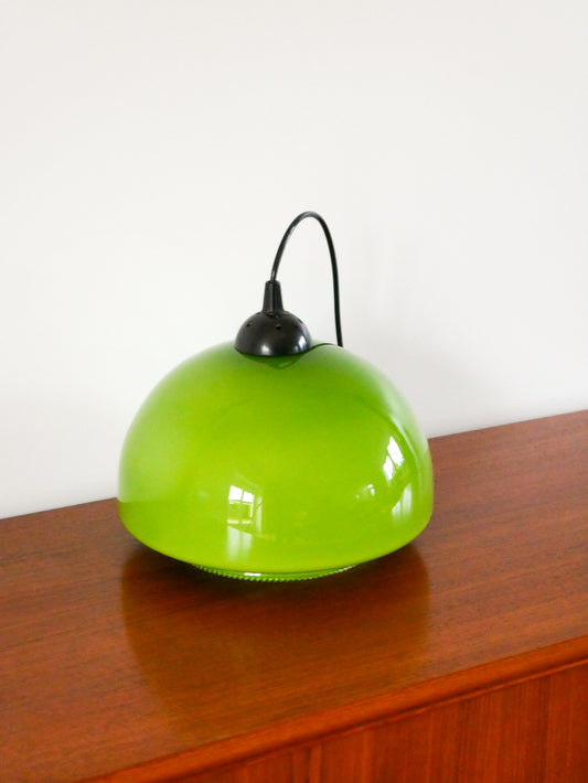 Suspension en opaline verte Mushroom, Design, 1970