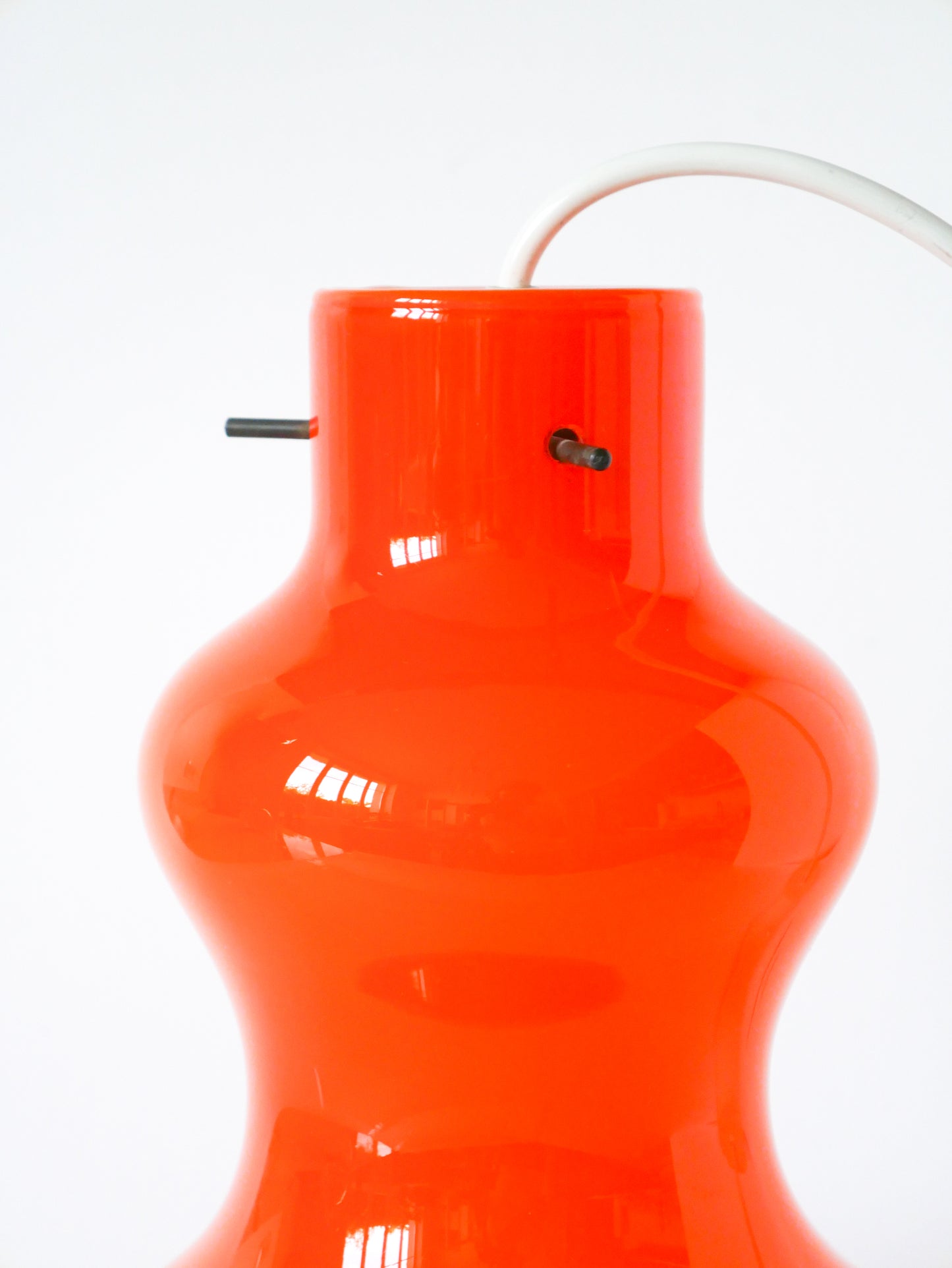 Suspension en opaline Orange, Design, 1970