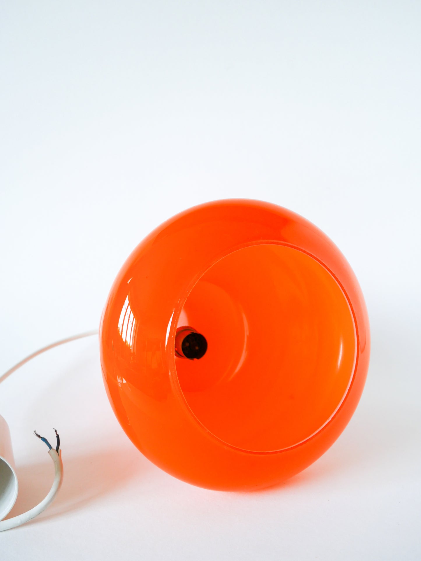 Suspension en opaline Orange, Design, 1970