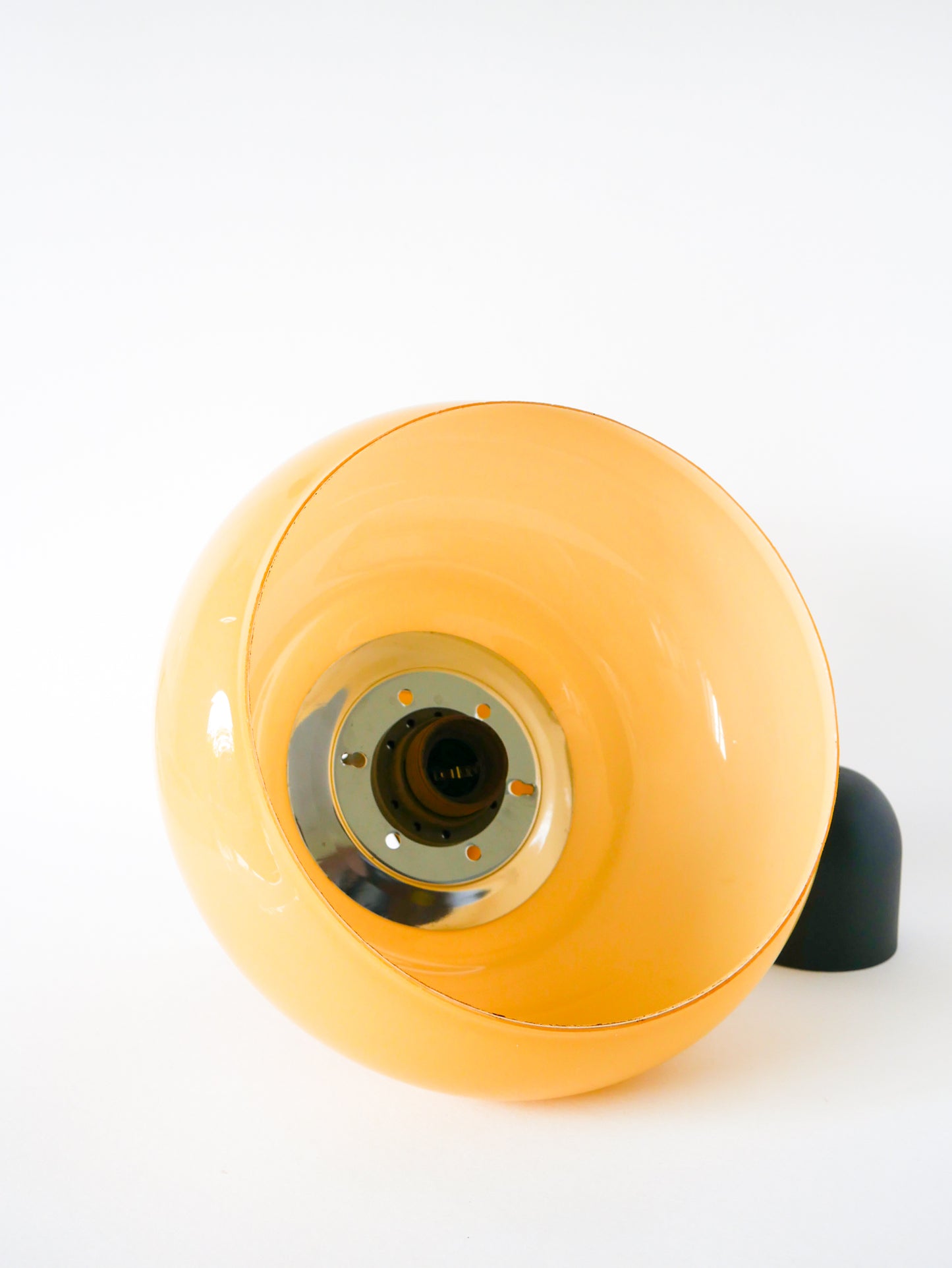 Suspension en opaline, Jaune Moutarde, Design, 1970