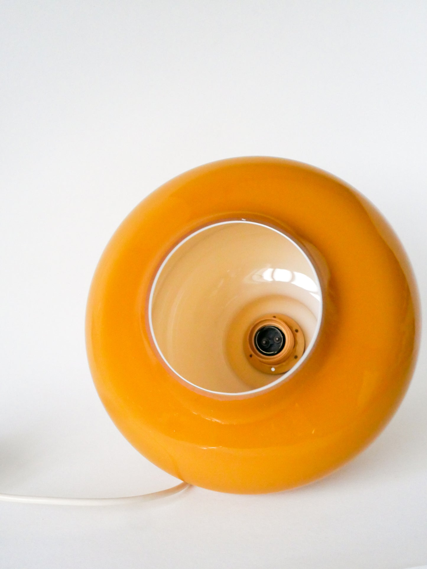 Suspension en opaline, Jaune, Bubble, Design, 1970