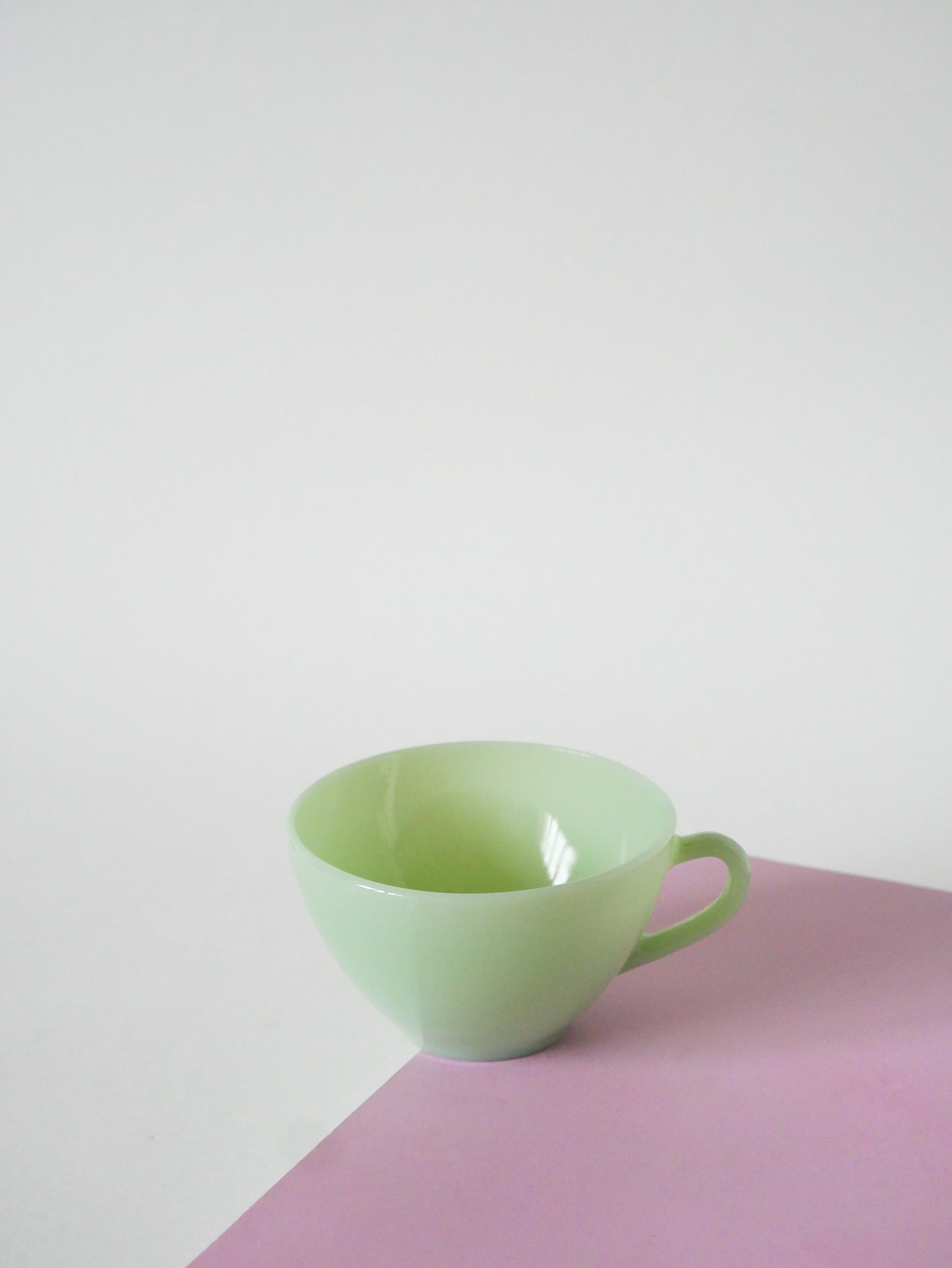 Ensemble de 6 tasses à café en Arcopal, Vert opalescent, 1960