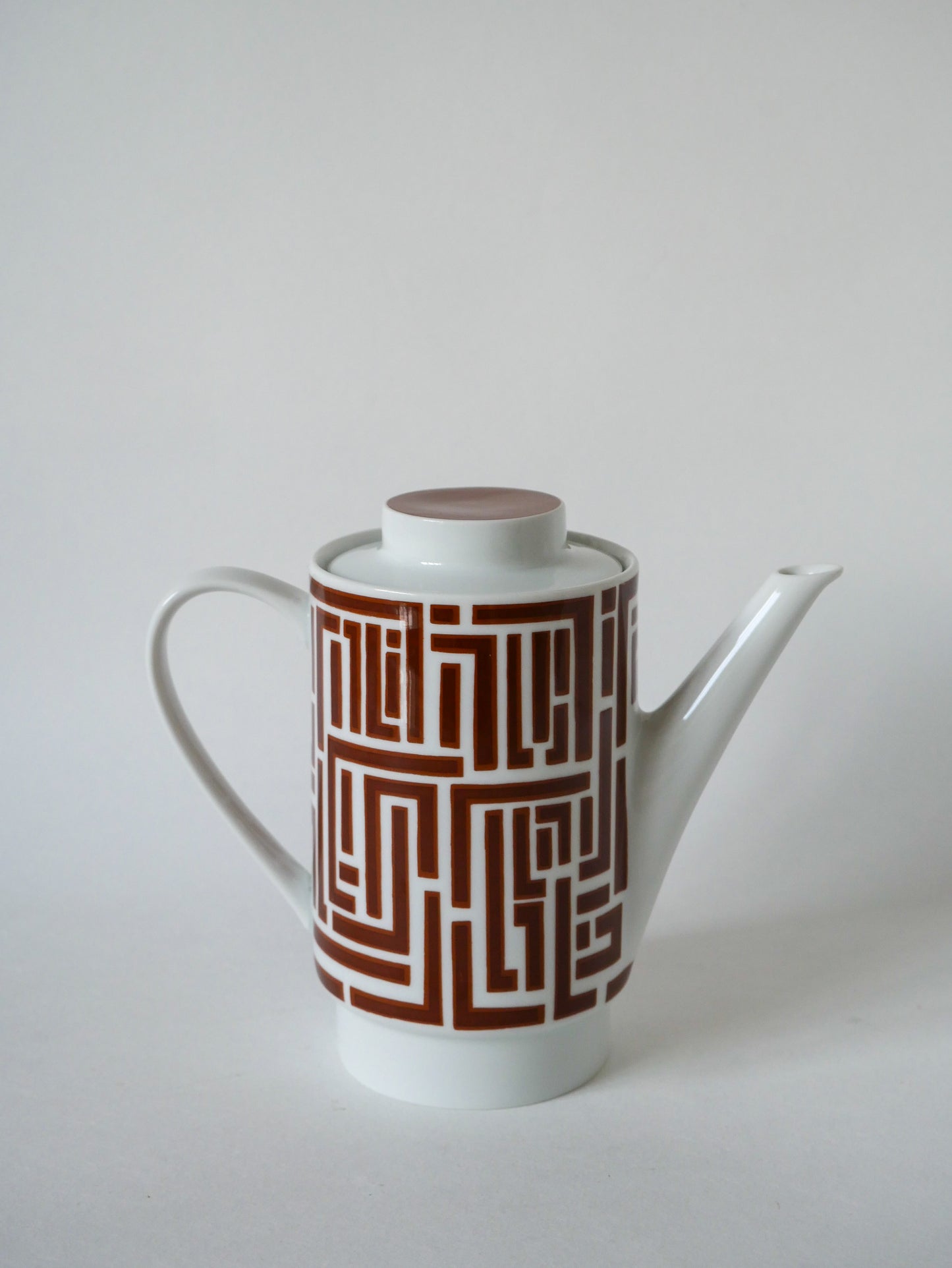 Théière en céramique Moderniste motifs Psyché Design 1970