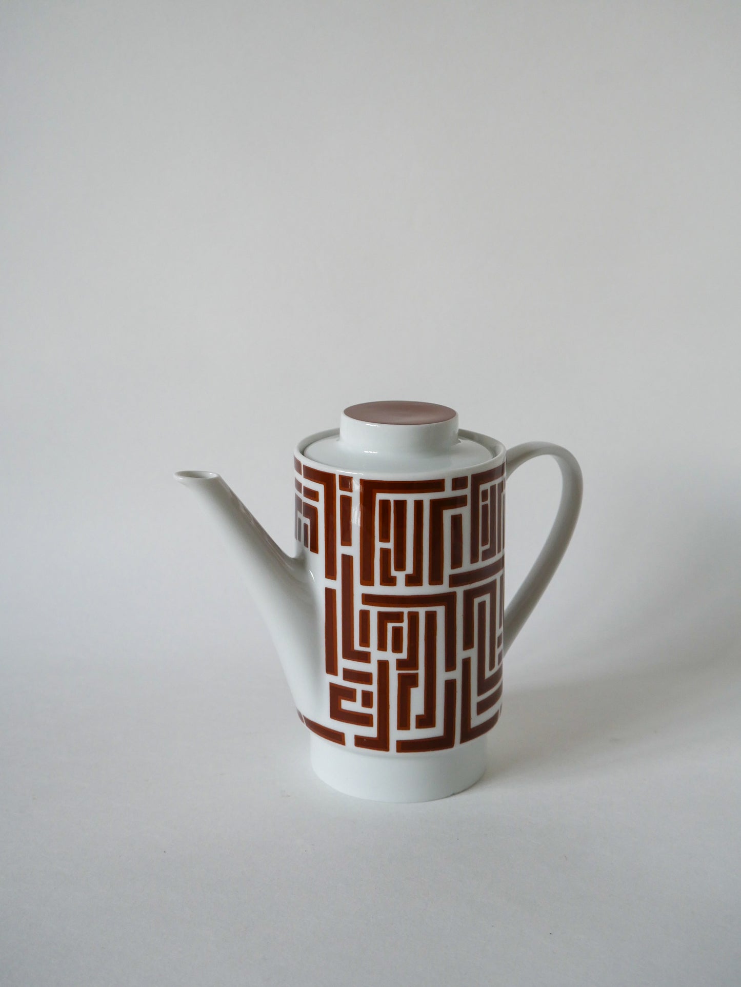 Théière en céramique Moderniste motifs Psyché Design 1970