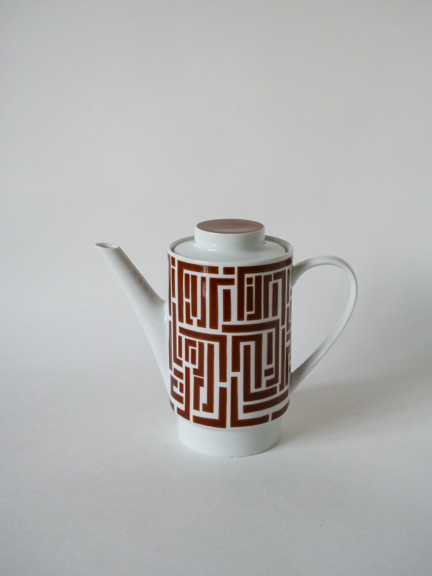 Théière en céramique Moderniste motifs Psyché Design 1970