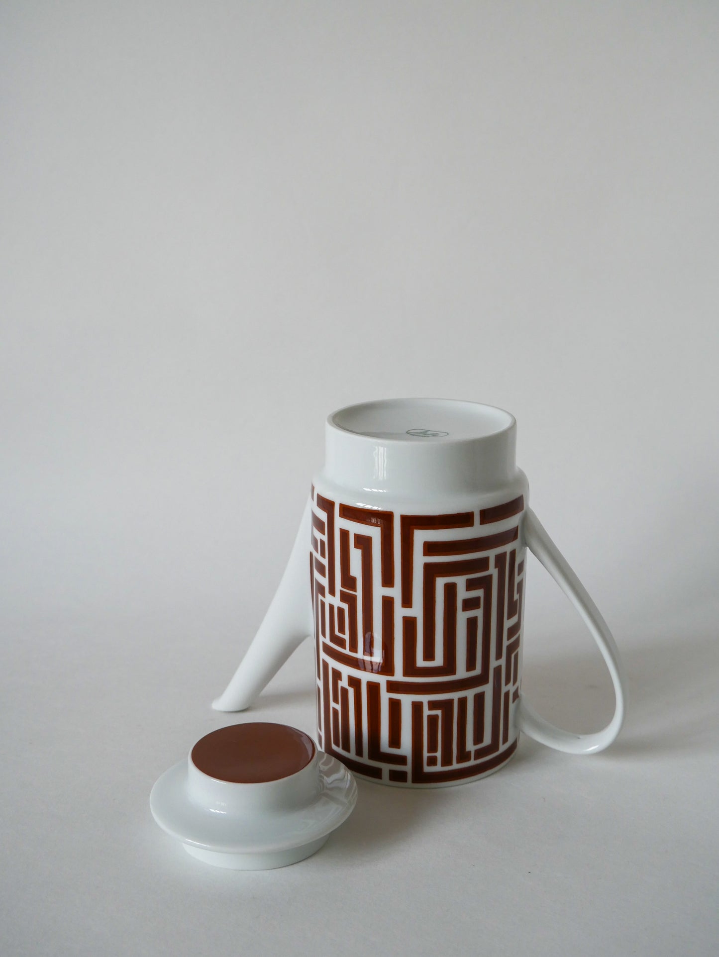 Théière en céramique Moderniste motifs Psyché Design 1970