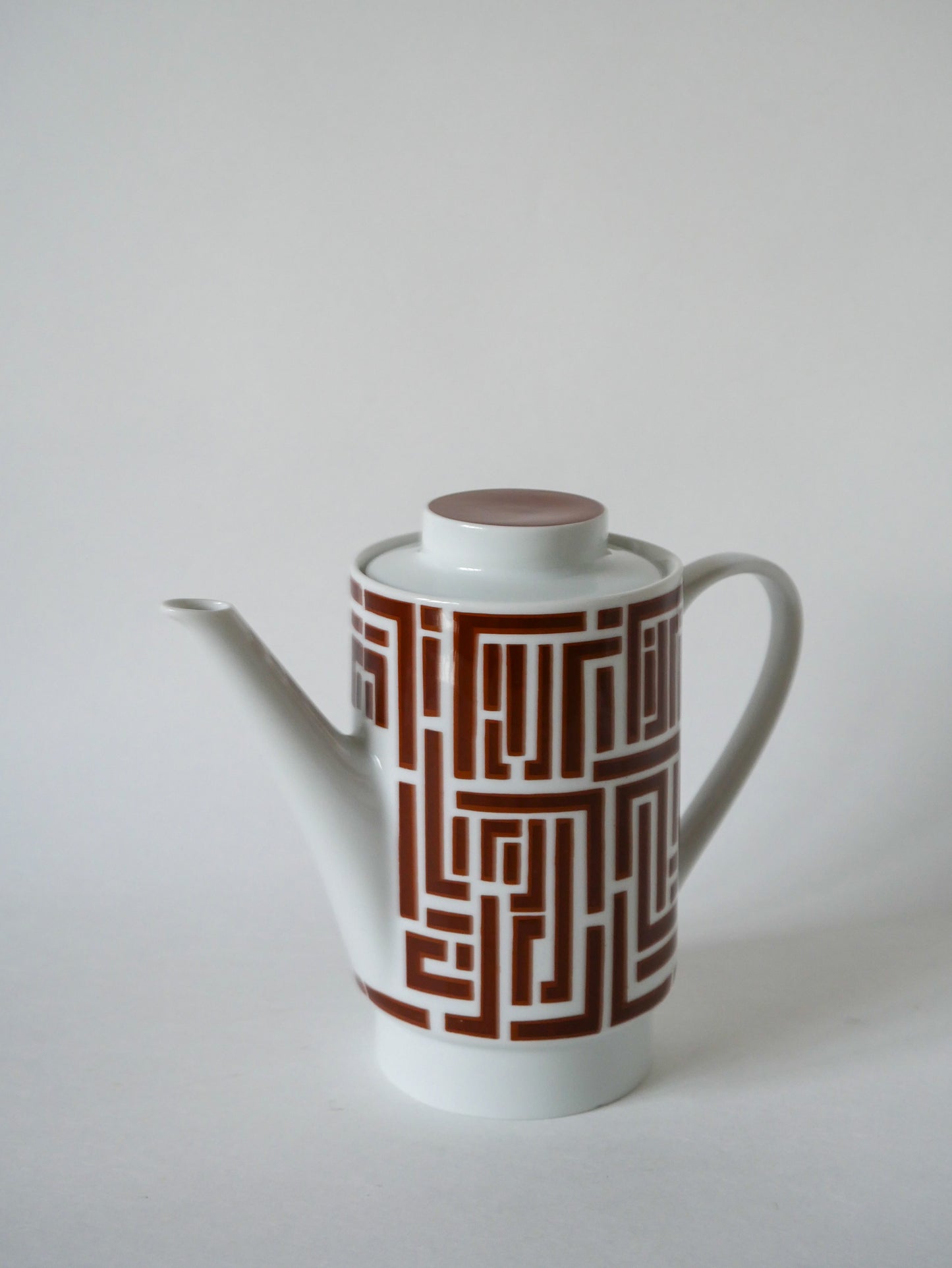 Théière en céramique Moderniste motifs Psyché Design 1970