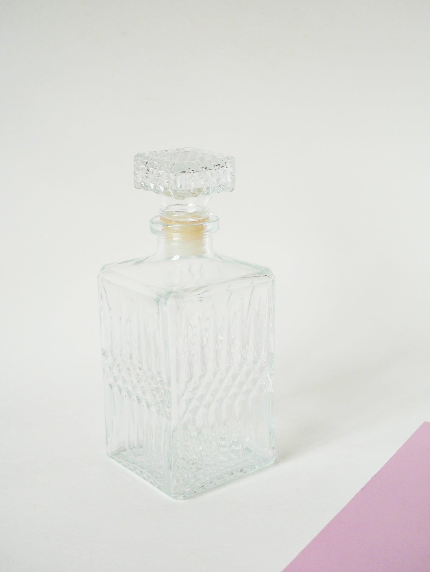 Carafe à whisky en verre ciselé, 1970