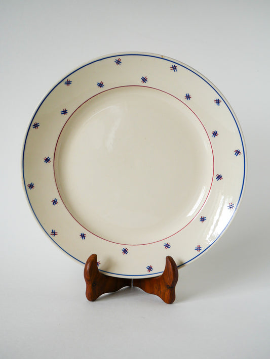 Plat rond, Lunéville modèle E Pierrée, 1940