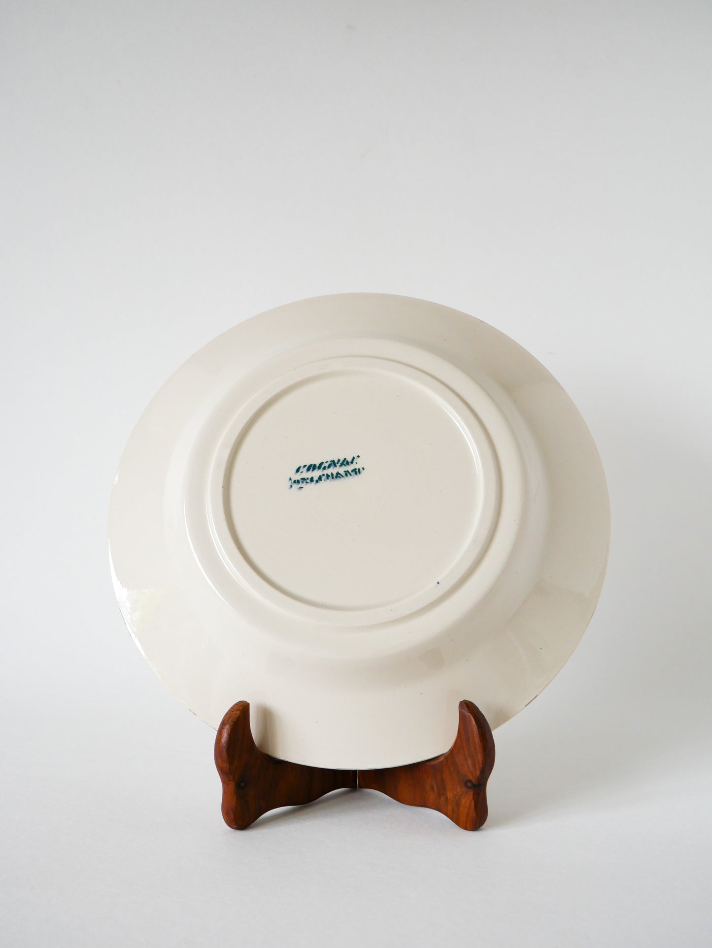 Plat creux Longchamp, modèle Cognac, 1940