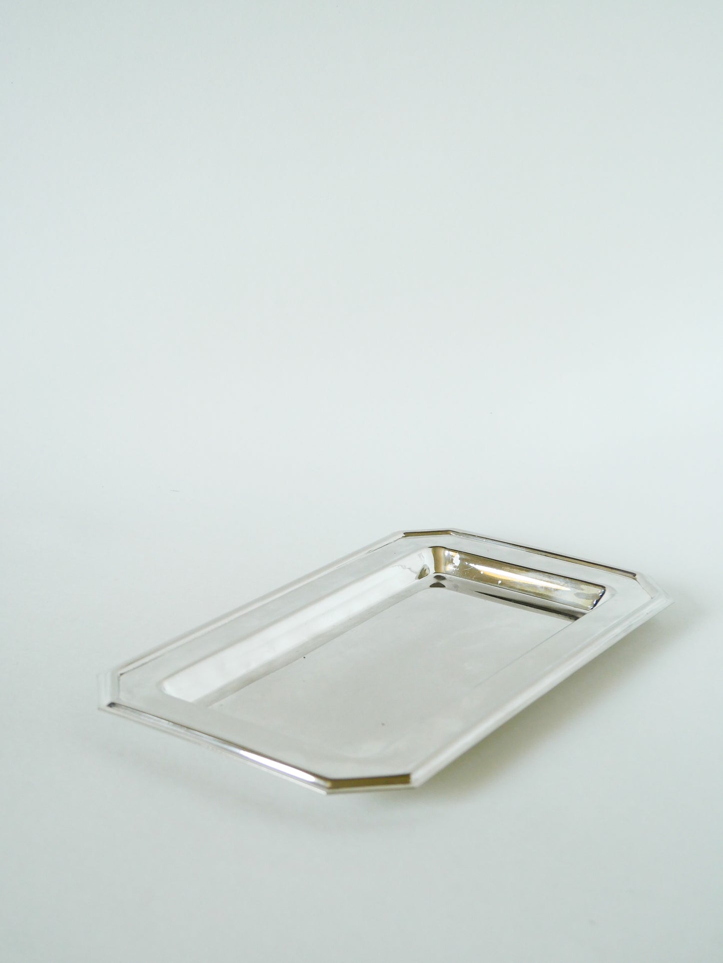 Petit plat en inox rectangulaire, Design, 1970