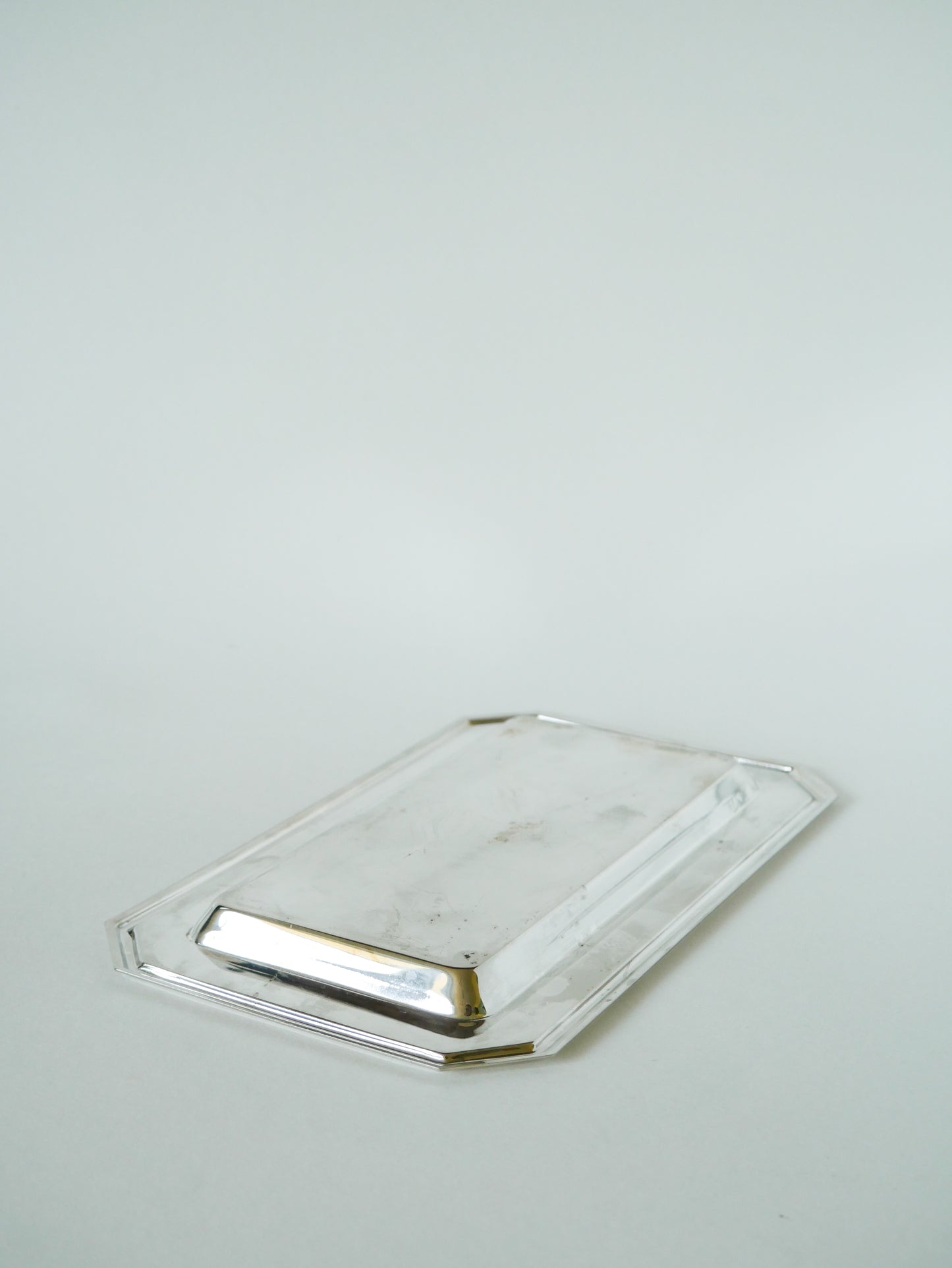 Petit plat en inox rectangulaire, Design, 1970