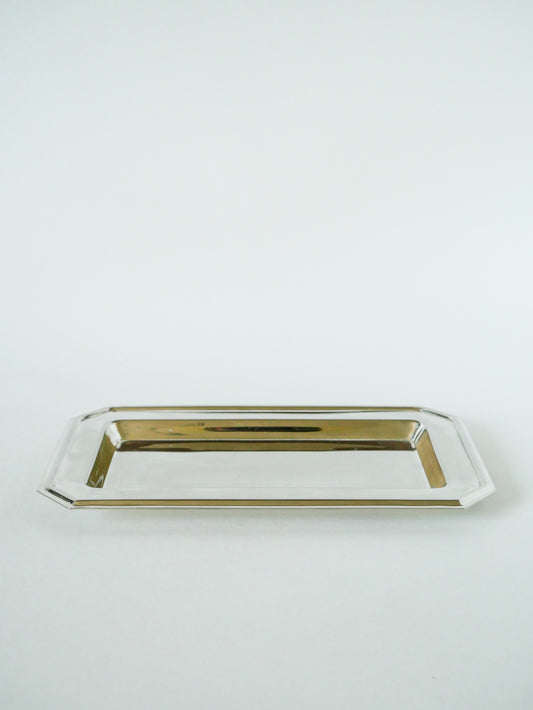 Petit plat en inox rectangulaire, Design, 1970