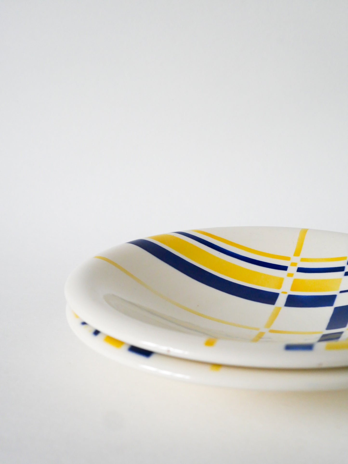 Paire de plats creux, Bleu & Jaune, Design, 1960