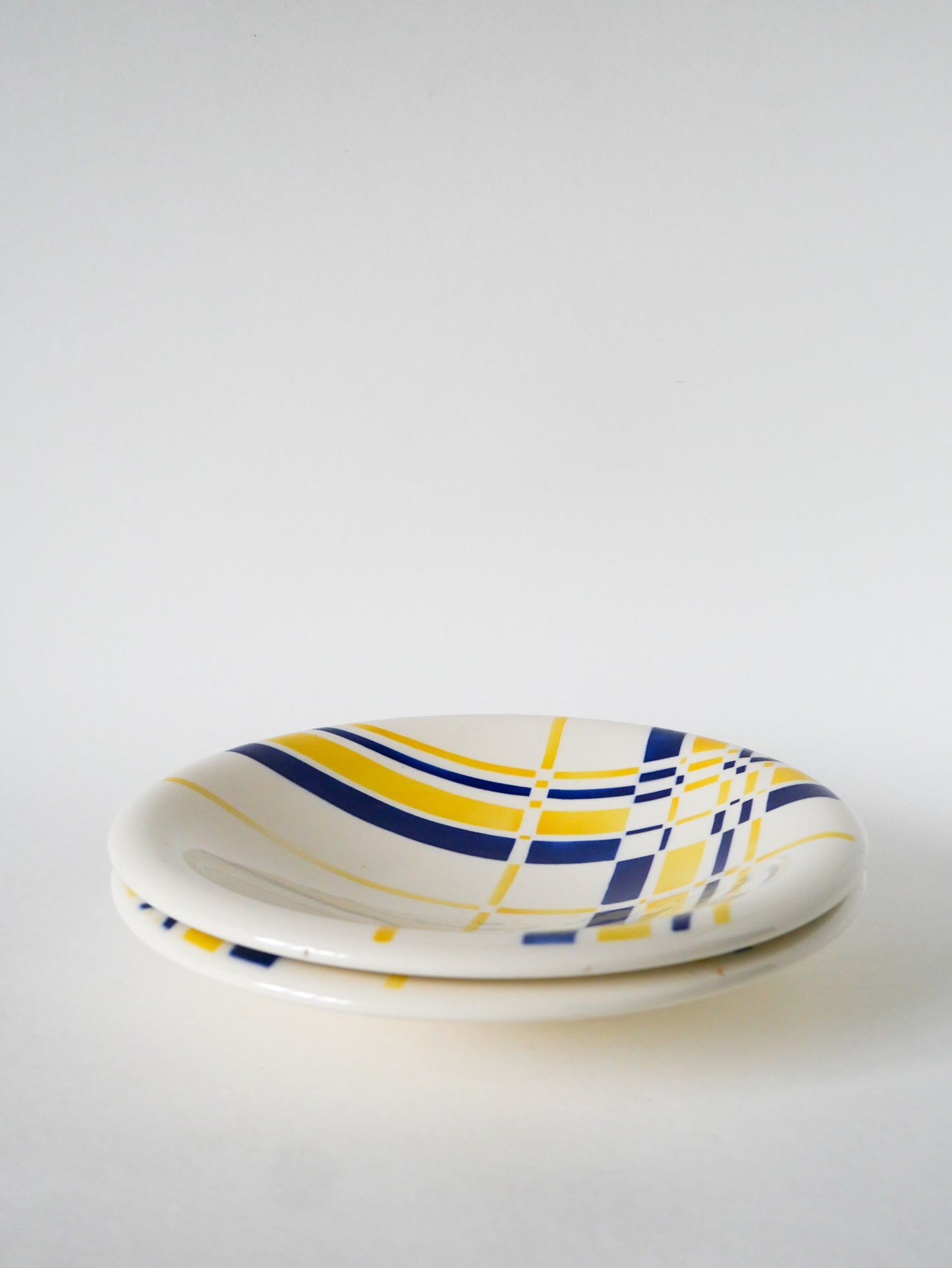 Paire de plats creux, Bleu & Jaune, Design, 1960