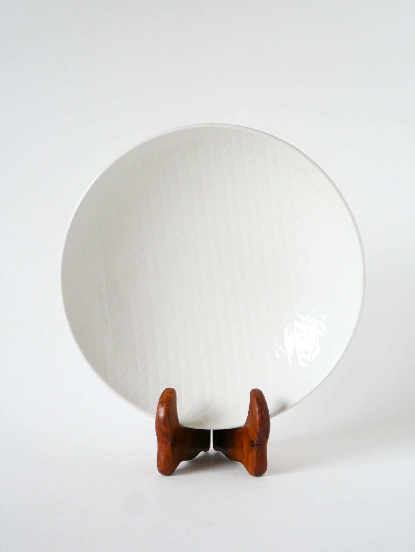 Plat rond de présentation Salins, Design, Blanc, 1960