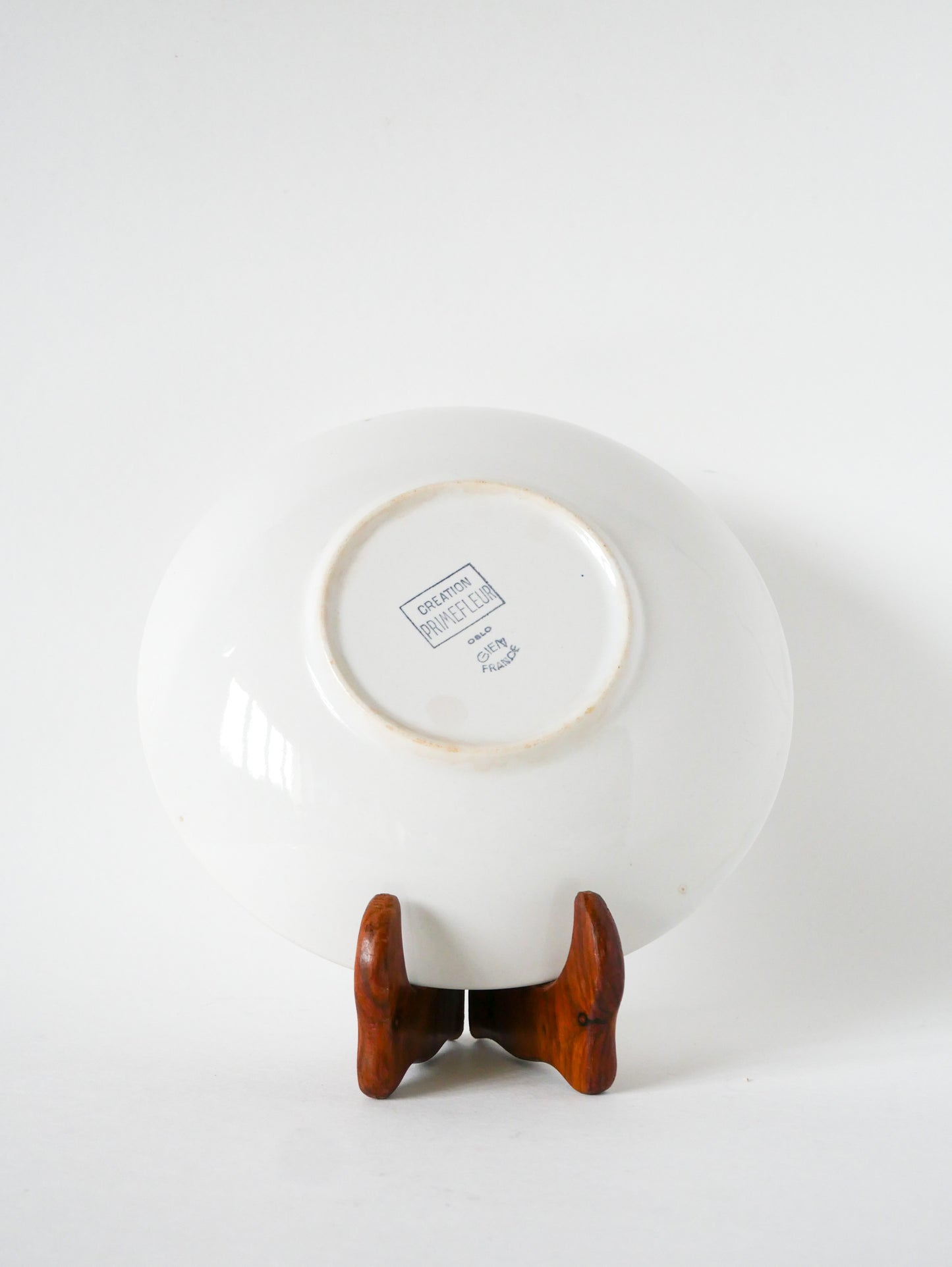 Plat rond de présentation Salins, Design, Blanc, 1960