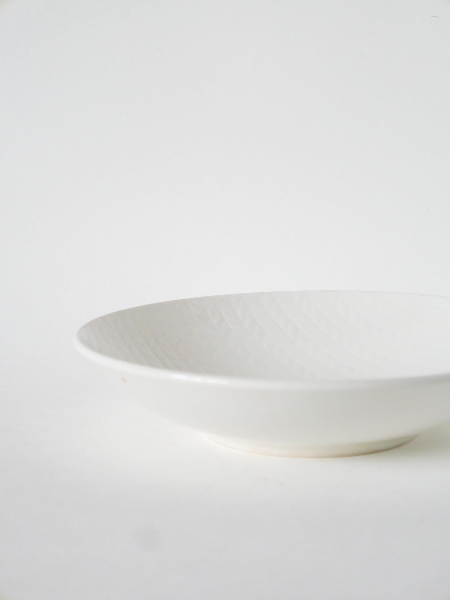 Plat rond de présentation Salins, Design, Blanc, 1960