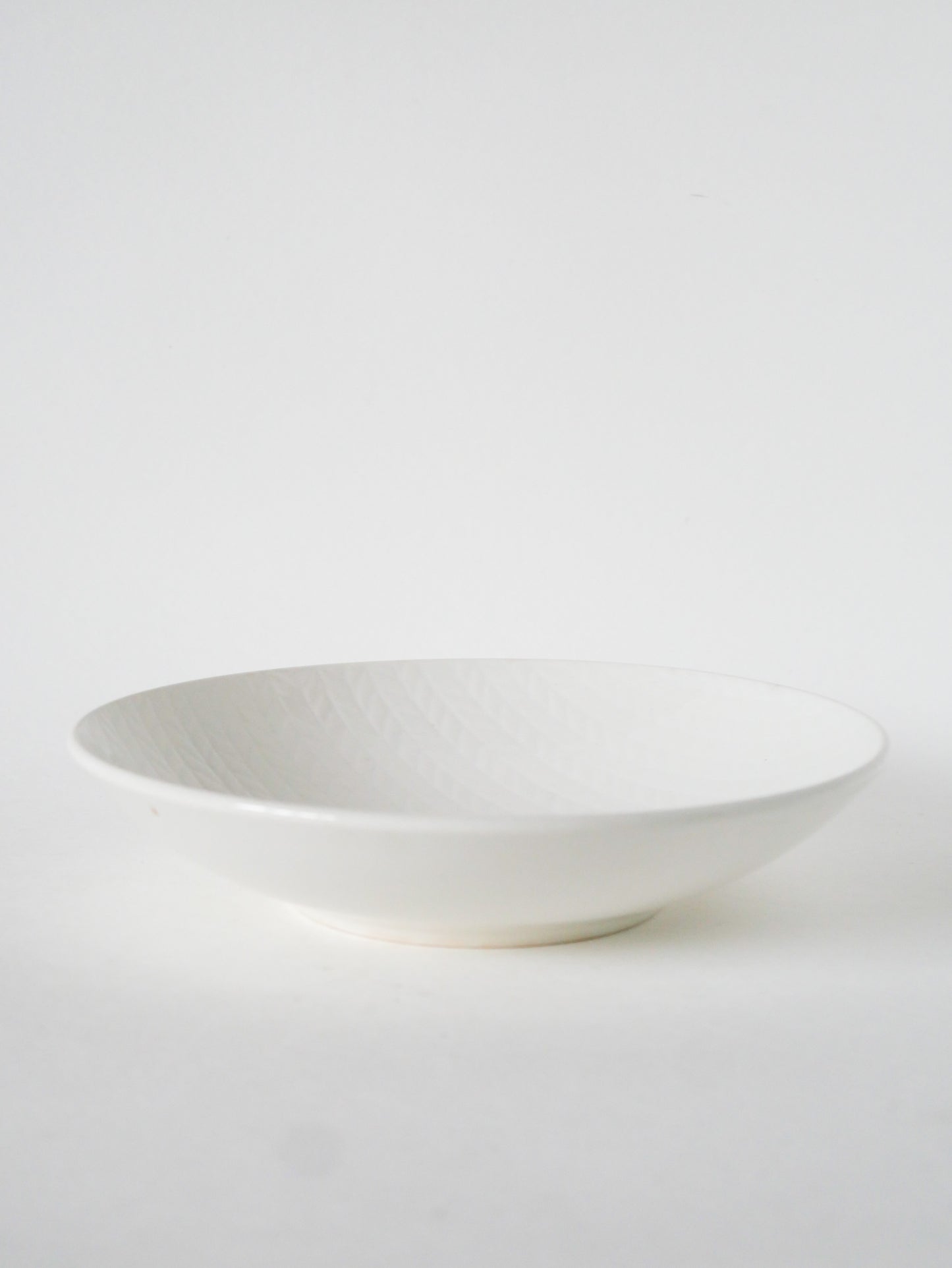 Plat rond de présentation Salins, Design, Blanc, 1960