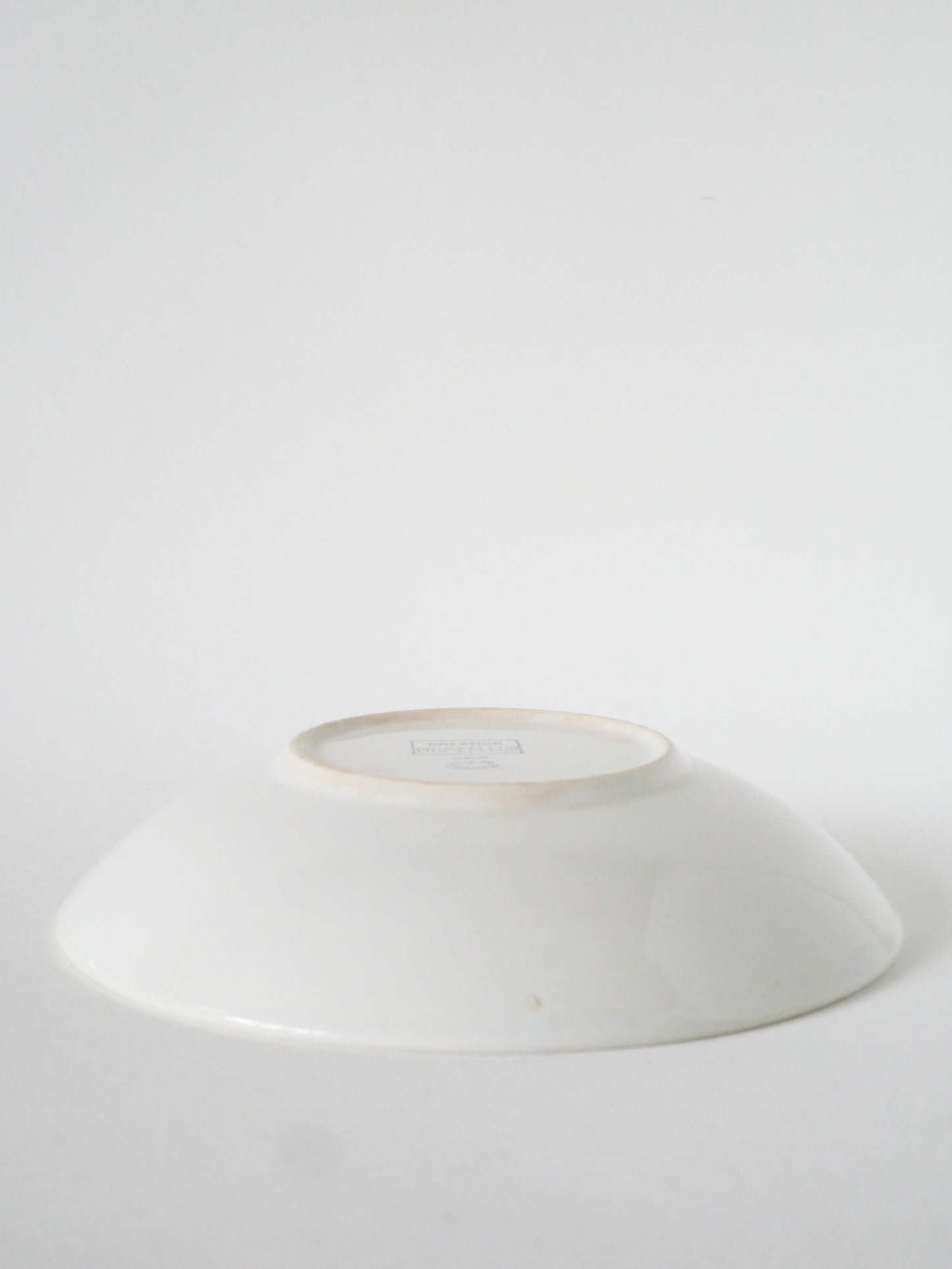 Plat rond de présentation Salins, Design, Blanc, 1960