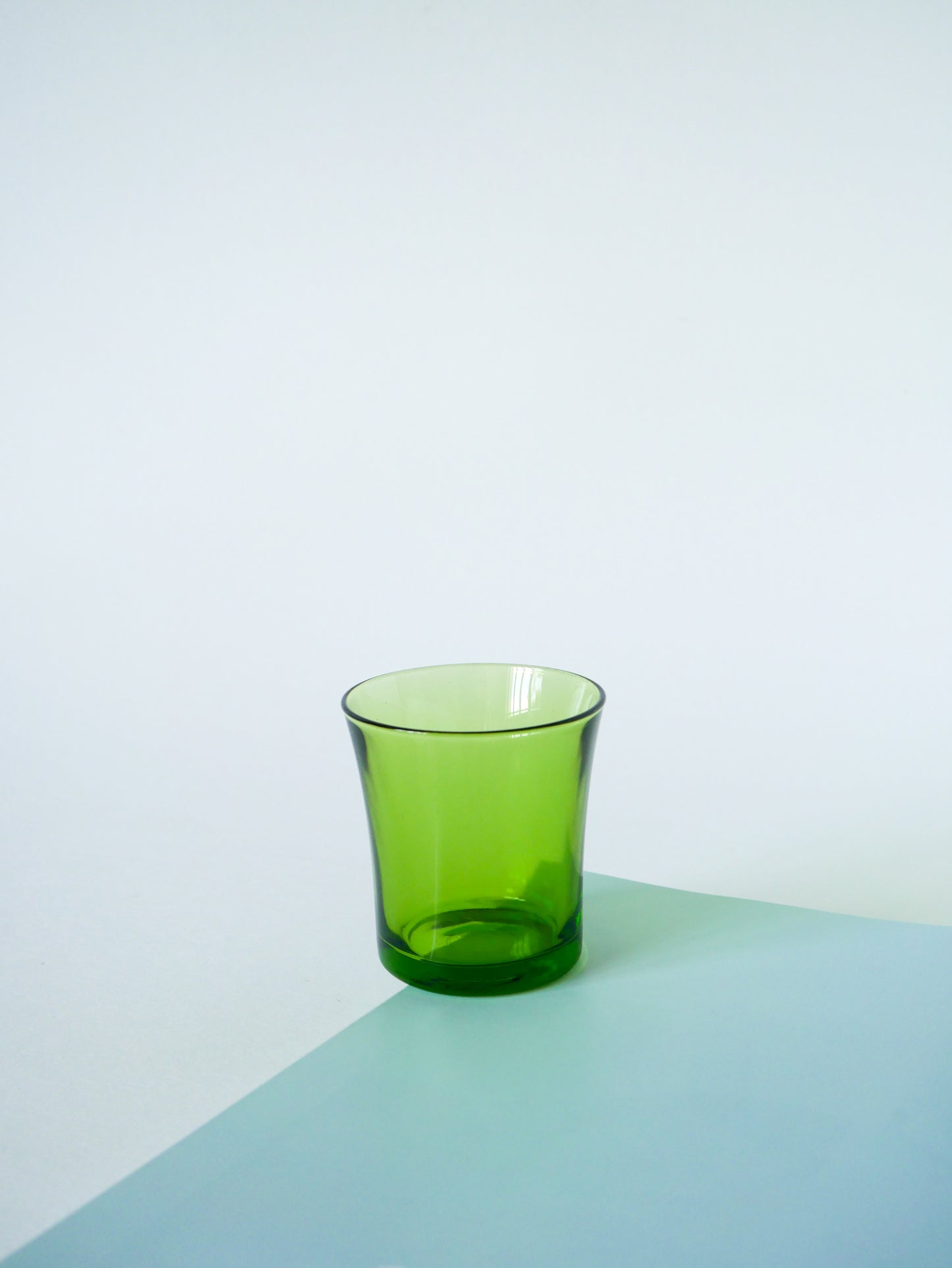 Lot de 4 verres à eau en verre vert, 1970