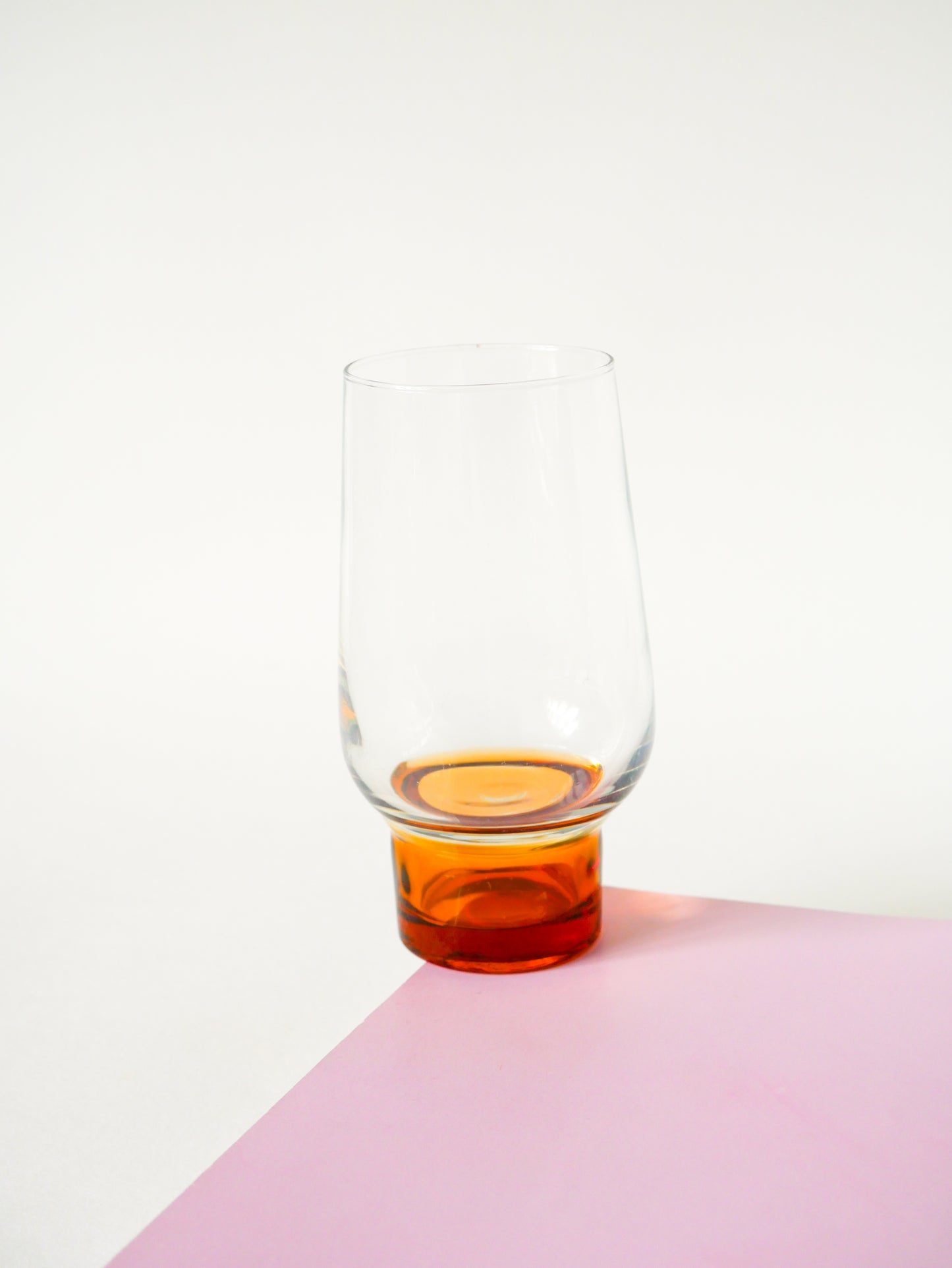 Paire de verres Long Drink, Ambré, Design, 1970