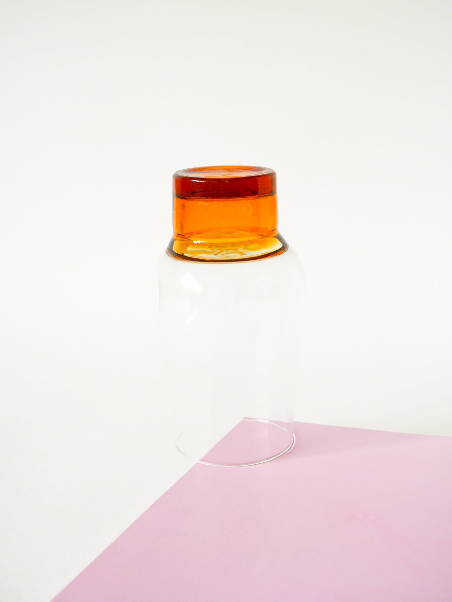 Paire de verres Long Drink, Ambré, Design, 1970