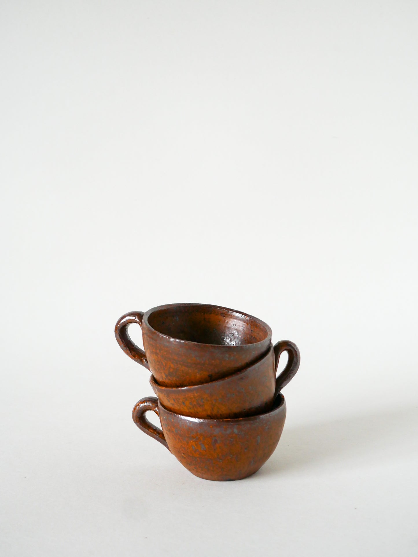 Lot de 6 tasses à café en grès, 1970