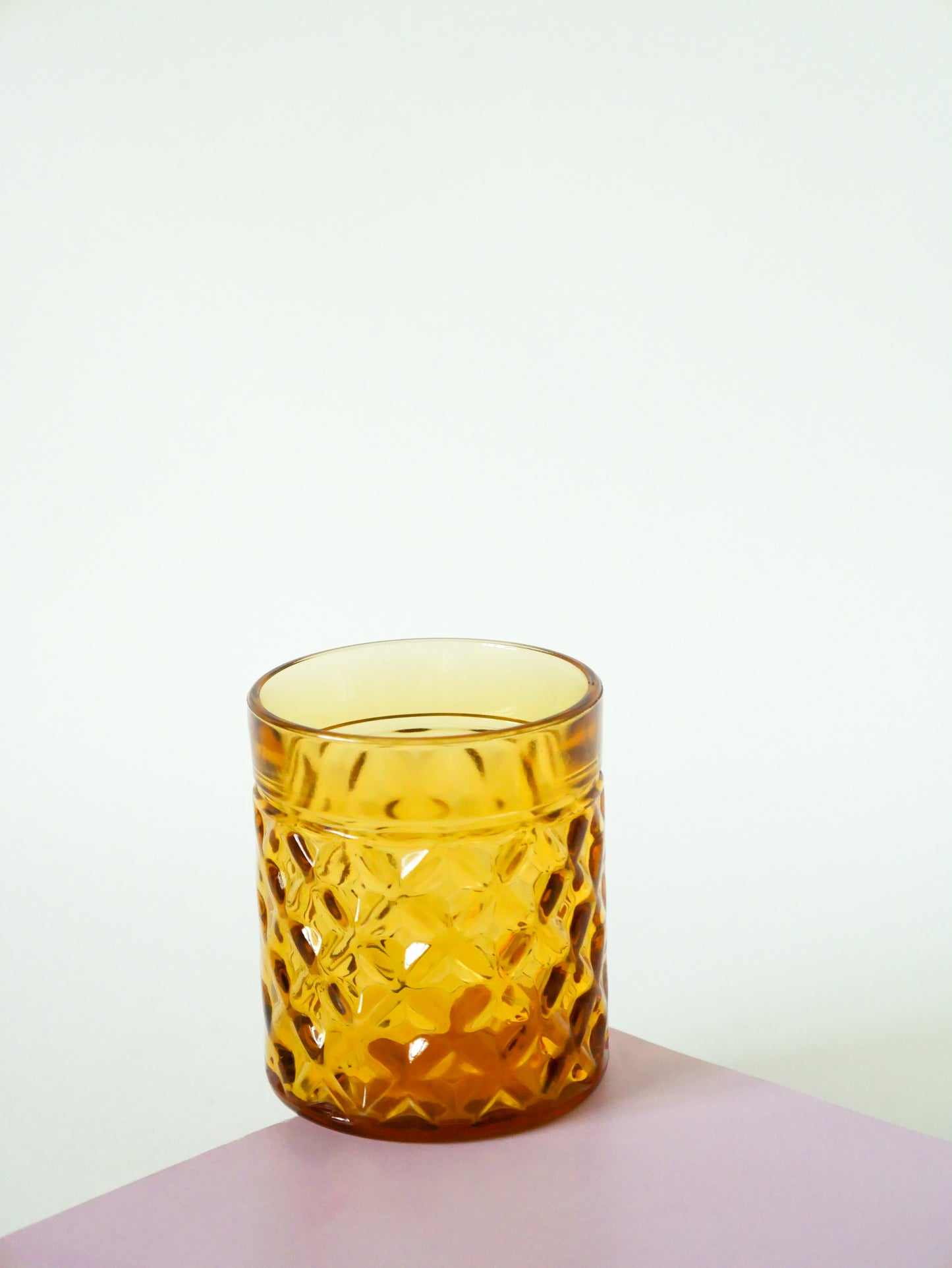 Lot de 4 verres à whisky en verre ambré, 1970