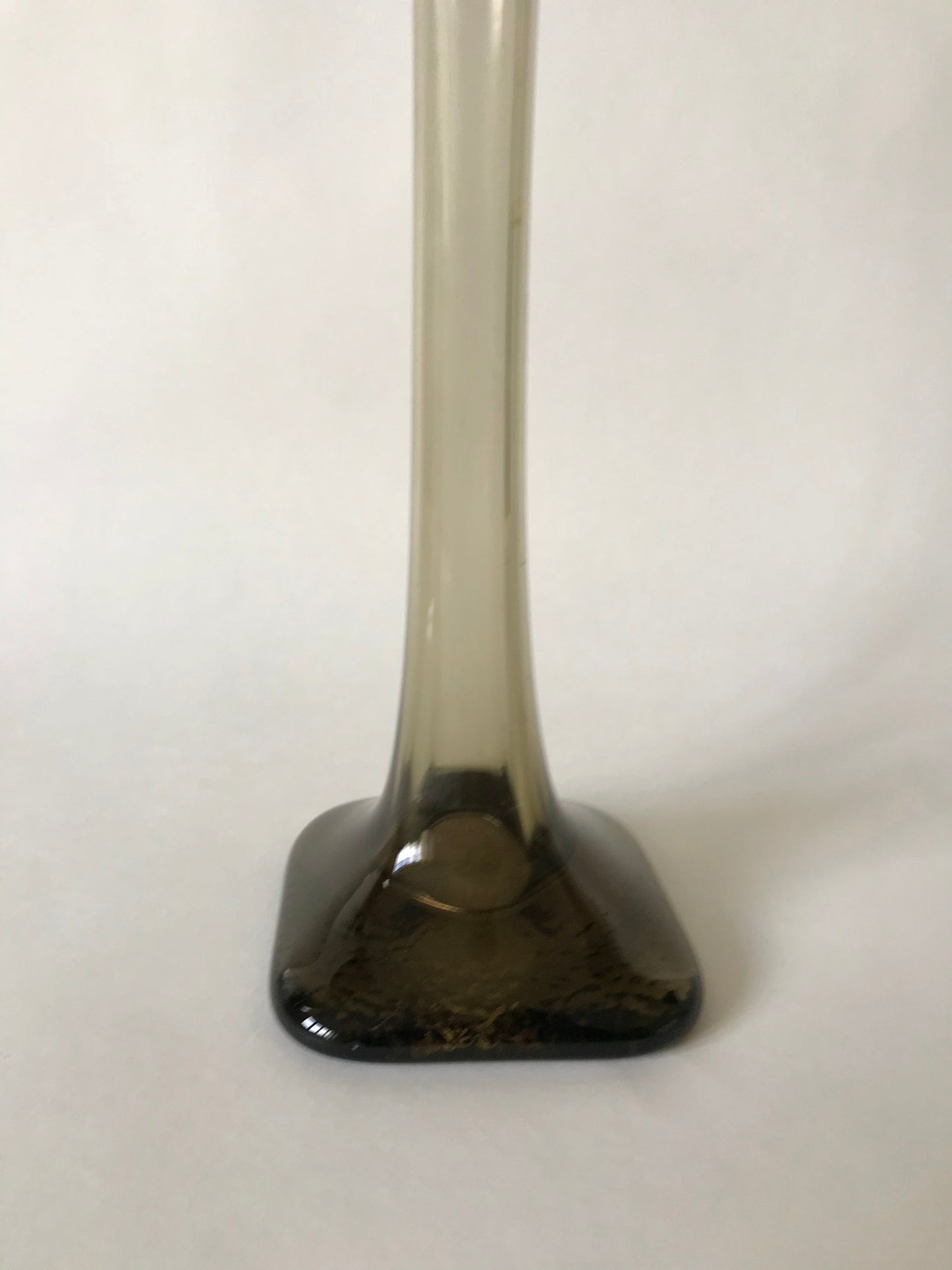 Vase soliflore en verre design années 70-80