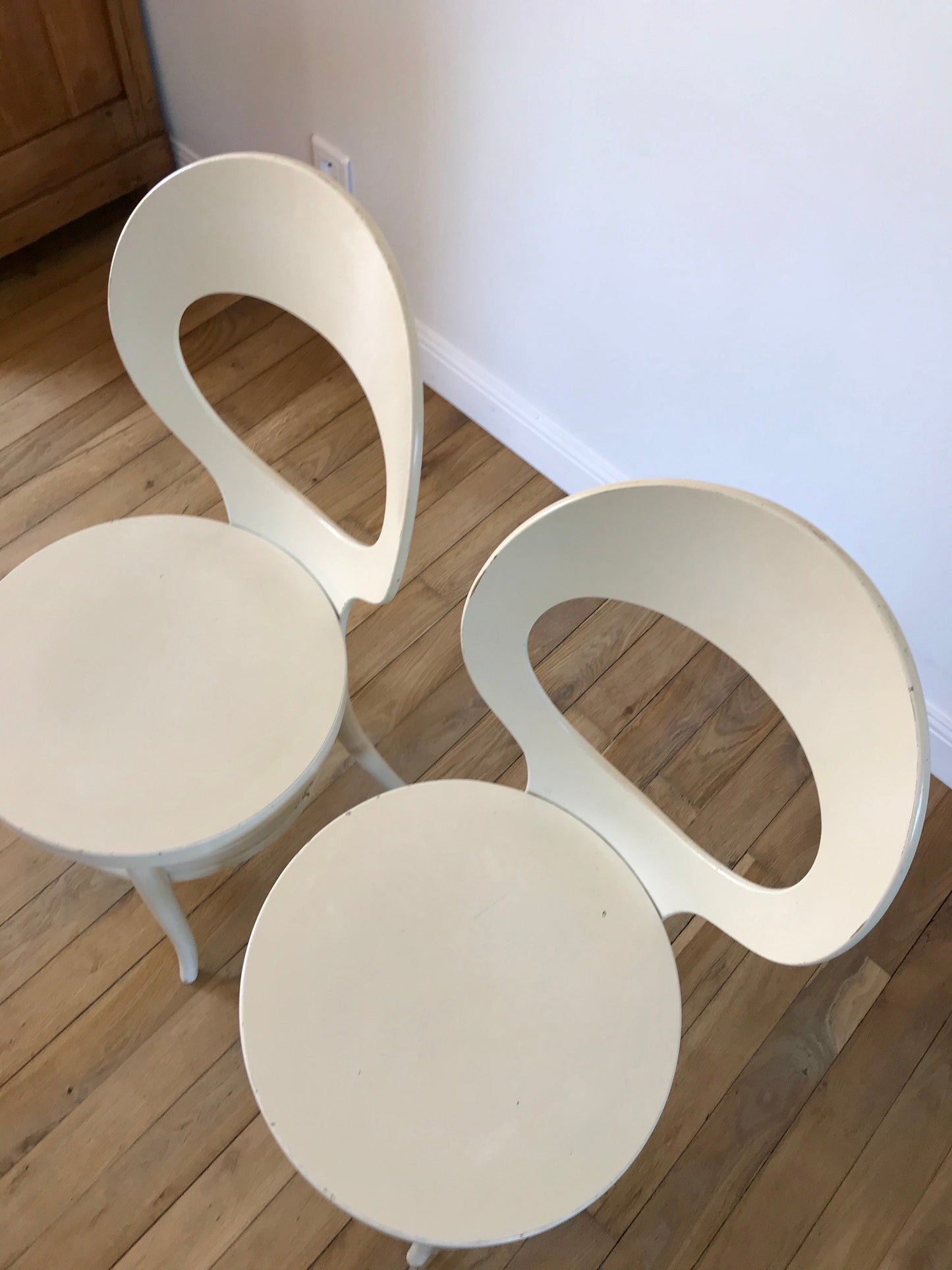 Paire de chaises design Mouettes par Baumann années 60